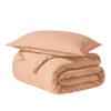 Peach Duvet Cover Set Plain