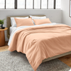 Peach Duvet Cover Set Plain