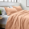 Peach Duvet Cover Set Plain