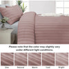 4 Piece Stripe Bedding Set - Duvet Cover, Fitted Sheet & Pillowcases