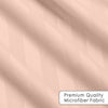 Peach Striped Bedding Duvet Cover Set