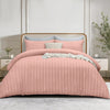 4 Piece Stripe Bedding Set - Duvet Cover, Fitted Sheet & Pillowcases