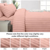 4 Piece Stripe Bedding Set - Duvet Cover, Fitted Sheet & Pillowcases