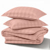 4 Piece Stripe Bedding Set - Duvet Cover, Fitted Sheet & Pillowcases