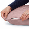 Check Embossed Velvet Cushion Cover