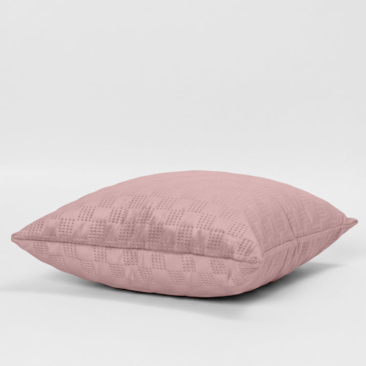 Check Embossed Velvet Cushion Cover