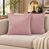 4 Pack Velvet Striped Corduroy Cushion Covers