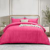 4 Piece Stripe Bedding Set - Duvet Cover, Fitted Sheet & Pillowcases
