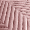 2 & 4 Pack Cushion Covers Chevron Design Velvet Fabric