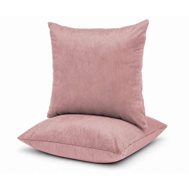 4 Pack Velvet Striped Corduroy Cushion Covers