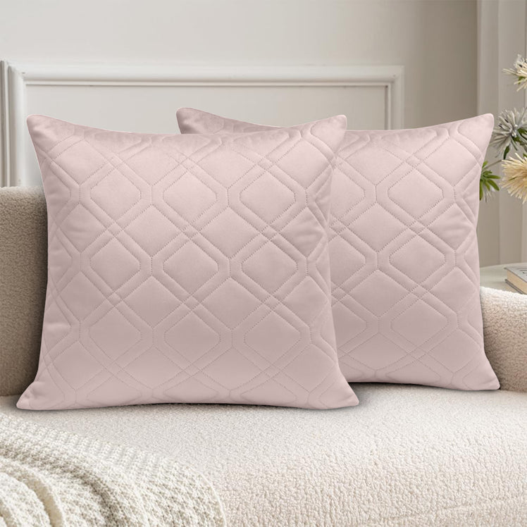 Diamond Embossed Velvet Cushion Covers