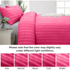 4 Piece Stripe Bedding Set - Duvet Cover, Fitted Sheet & Pillowcases