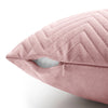 2 & 4 Pack Cushion Covers Chevron Design Velvet Fabric