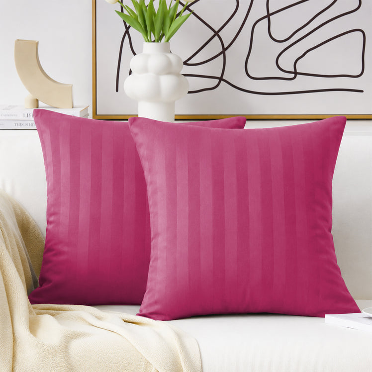 Stripe Decorative Sofa Cushion Covers Pair