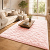 Pink Fluffy Shaggy Rug Large
