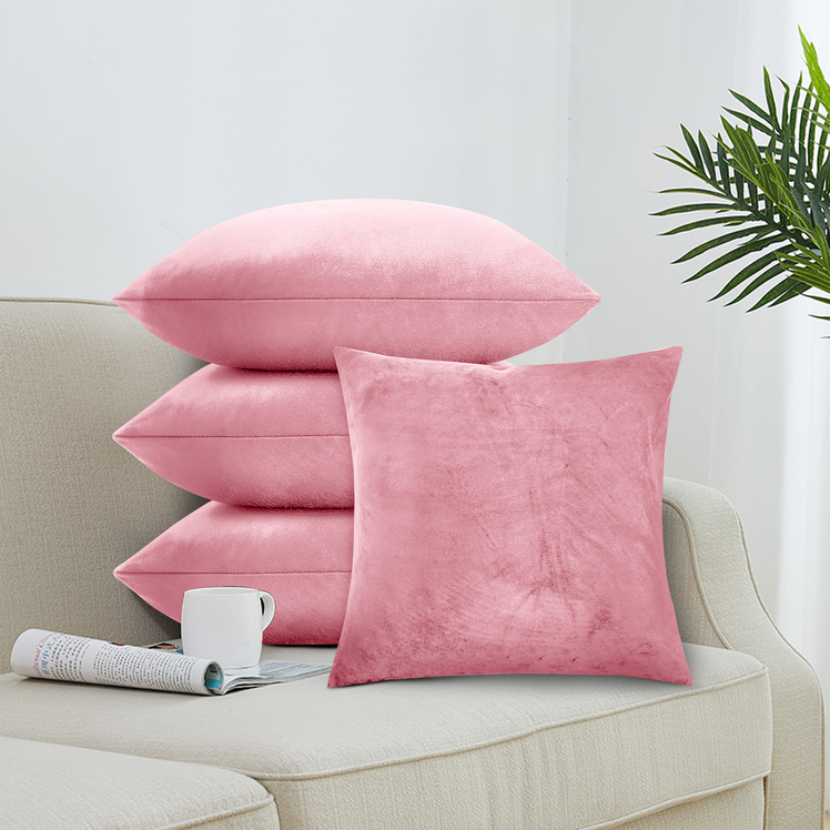 Filled Cushions & Velvet Covers 4 Pack
