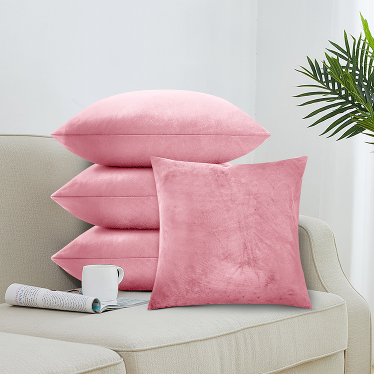 Pink filled cushions best sale