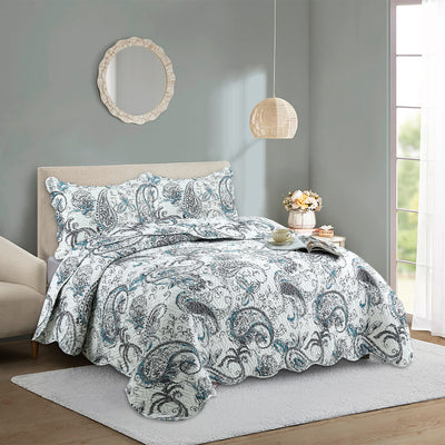 Quilted Embossed Bedspread Set