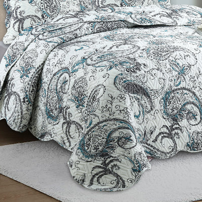 Quilted Embossed Bedspread Set