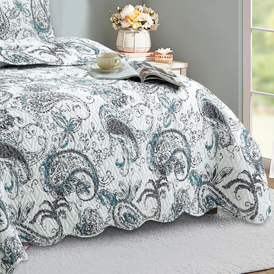 Quilted Embossed Bedspread Set