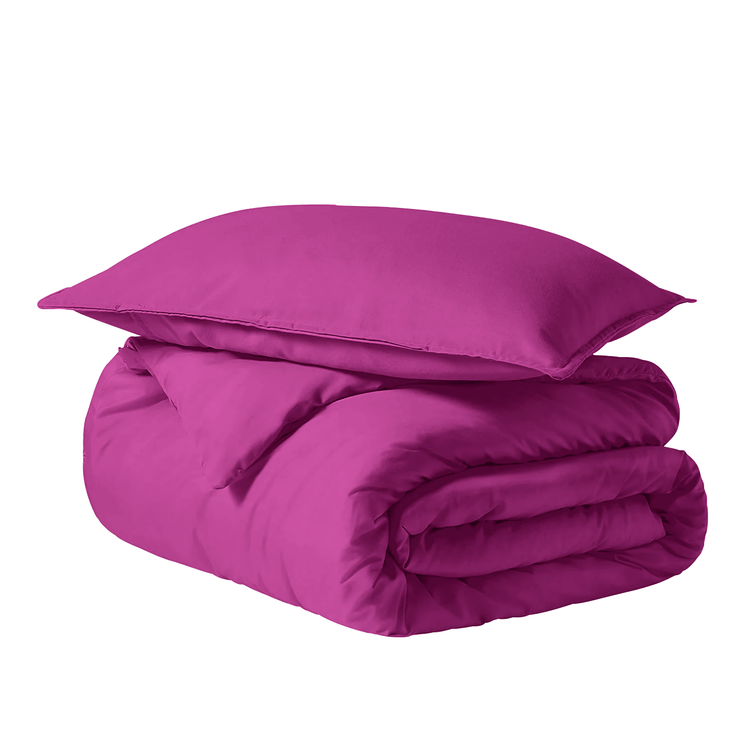 Purple Duvet Cover Set Plain