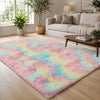 Faux Fur Rug Tie-Dye Shag Carpet