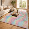 Faux Fur Rug Tie-Dye Shag Carpet