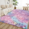 Faux Fur Rug Tie-Dye Shag Carpet