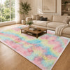 Faux Fur Rug Tie-Dye Shag Carpet