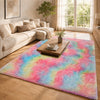 Faux Fur Rug Tie-Dye Shag Carpet