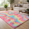 Faux Fur Rug Tie-Dye Shag Carpet