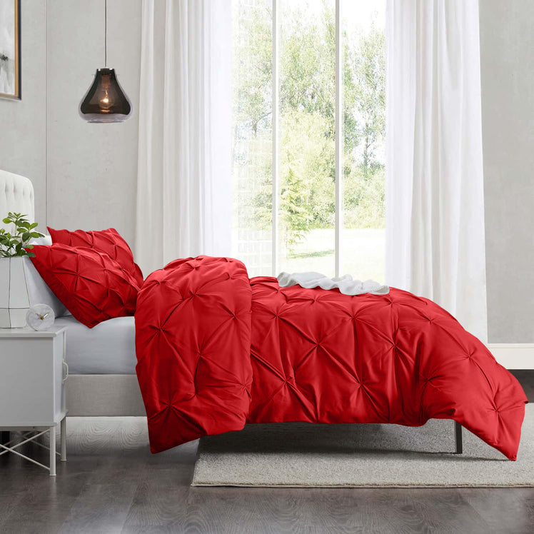 Pintuck Duvet Cover & Pillowcase Set