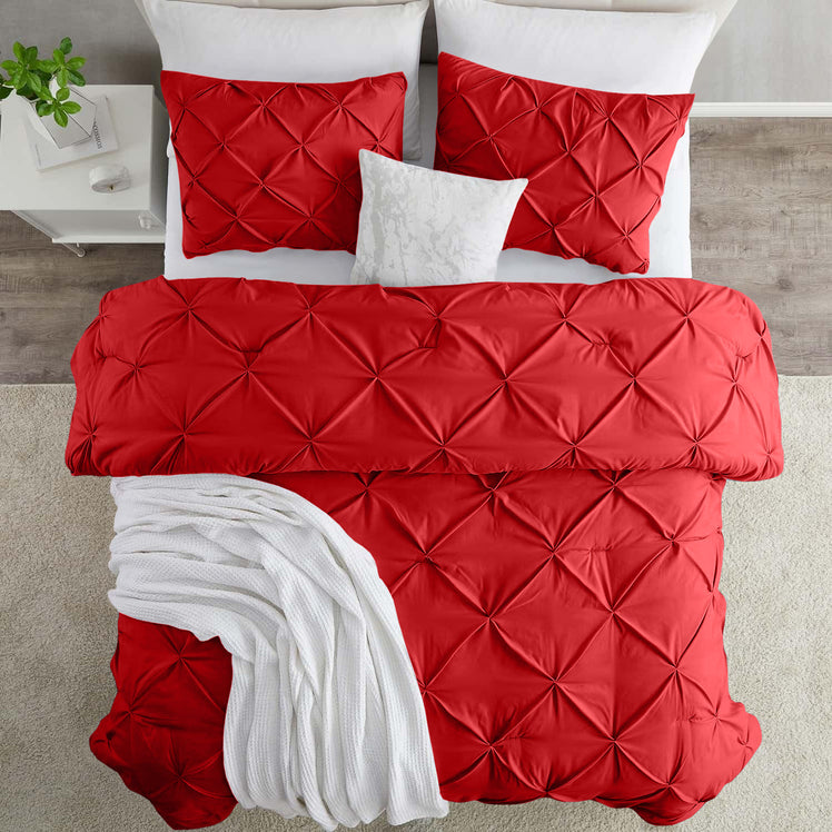 Pintuck Duvet Cover & Pillowcase Set