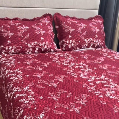 Quilted Embossed Bedspread Set