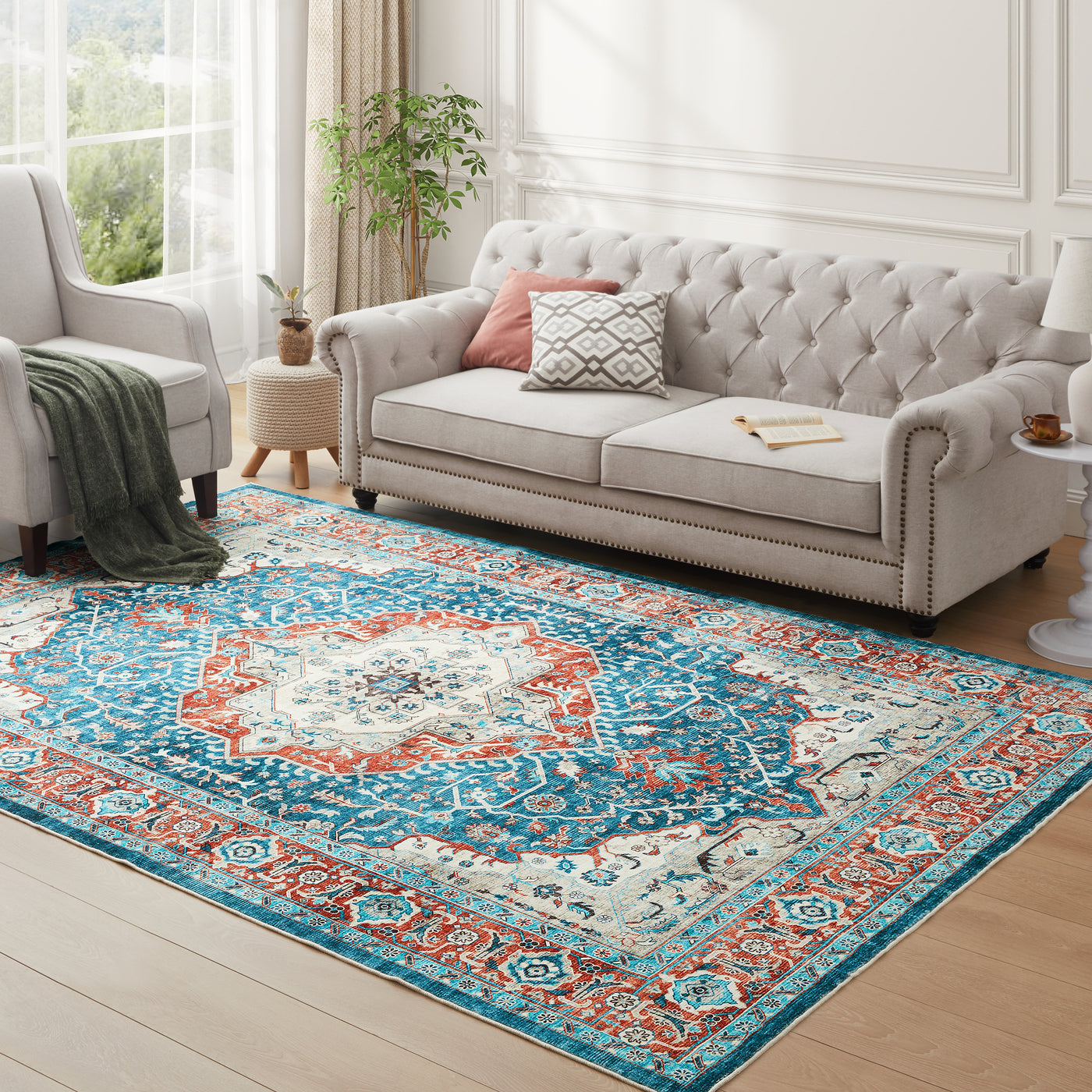 Large Area Rug Traditional Living Room Runner Carpet