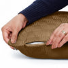 Check Embossed Velvet Cushion Cover