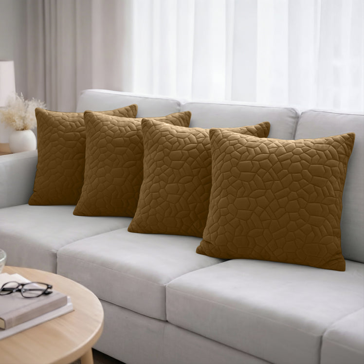 Pebble Embossed Velvet Cushion Covers