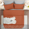 4 Piece Stripe Bedding Set - Duvet Cover, Fitted Sheet & Pillowcases
