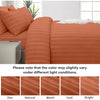 4 Piece Stripe Bedding Set - Duvet Cover, Fitted Sheet & Pillowcases