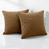 Check Embossed Velvet Cushion Cover
