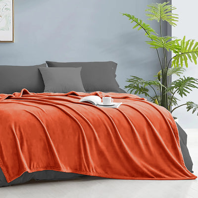 Fleece Throw Blankets Single Double King Size