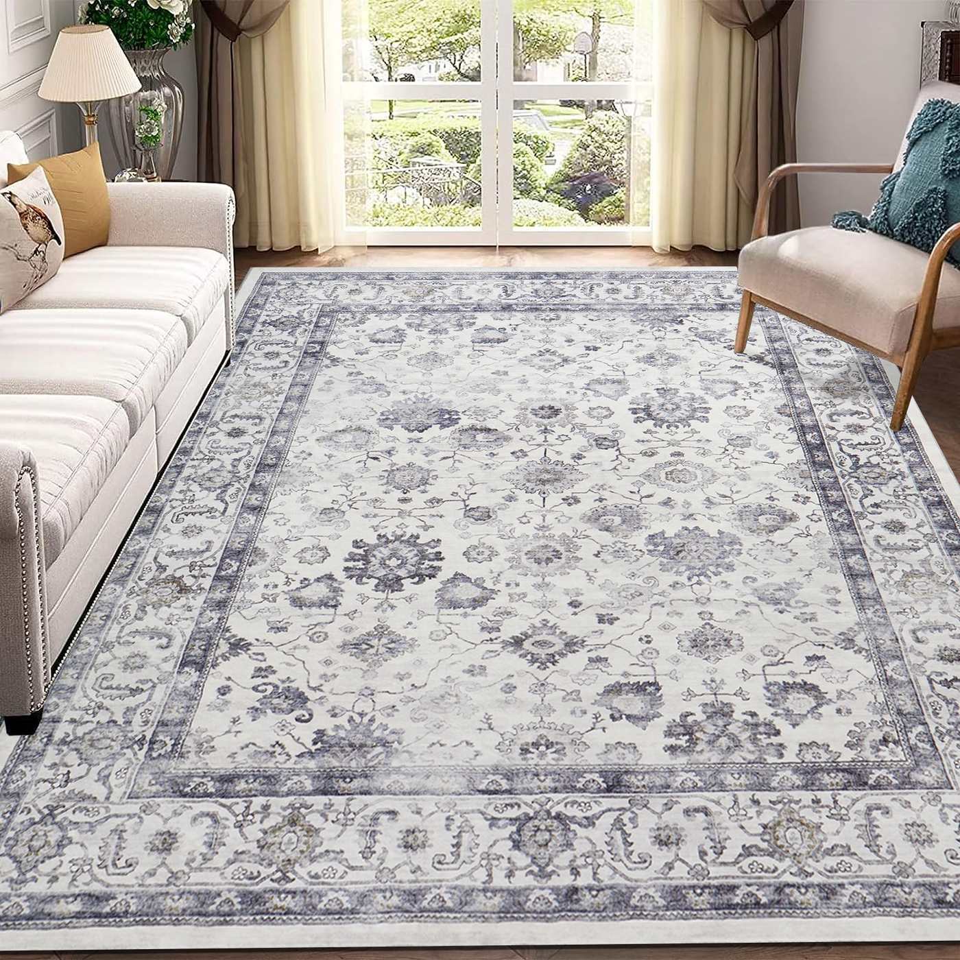 Oriental Living Room Carpet Serene Rug
