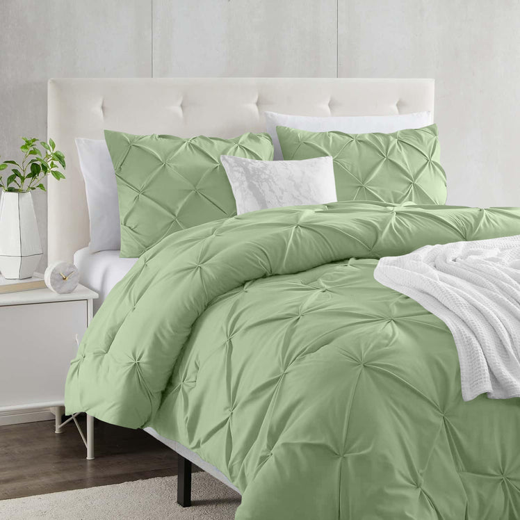 Pintuck Duvet Cover & Pillowcase Set