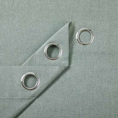 Eyelet Blackout Curtains Drapes - Thermal Insulated Light Blocking