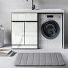 Silver Bath Mat Memory Foam