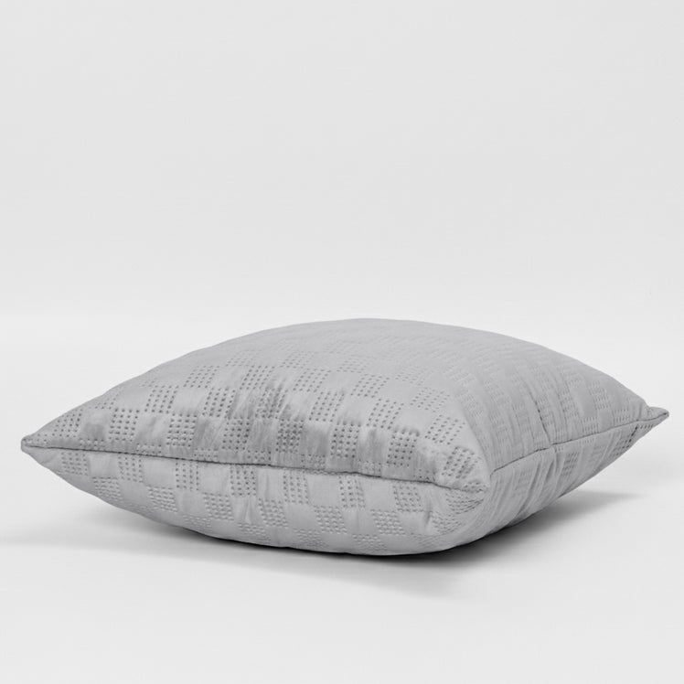 Check Embossed Velvet Cushion Cover