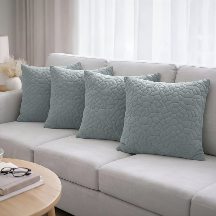 Pebble Embossed Velvet Cushion Covers