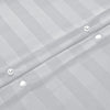 Silver Striped Bedding Duvet Cover Set