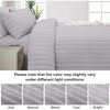 4 Piece Stripe Bedding Set - Duvet Cover, Fitted Sheet & Pillowcases