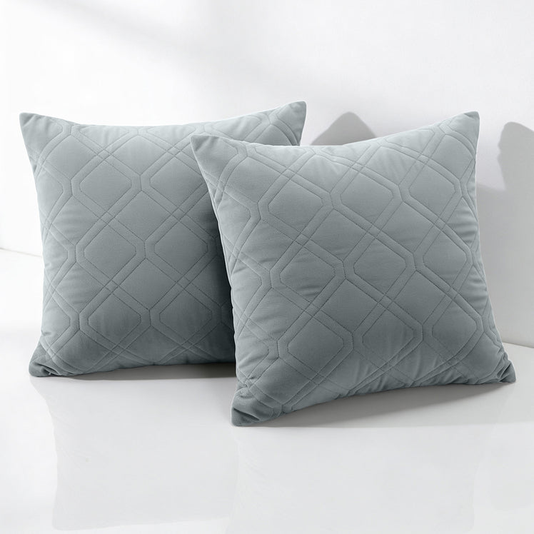 Diamond Embossed Velvet Cushion Covers